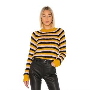 Lovers + Friends Pollen Striped Crewneck Sweater